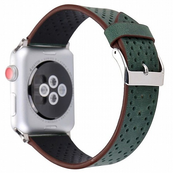 ����� ��� ����   Fashion Genuine Leather Band ���� LaTera ����� ��� ����: Apple Watch 42mm/44mm/45mm (��� Green)