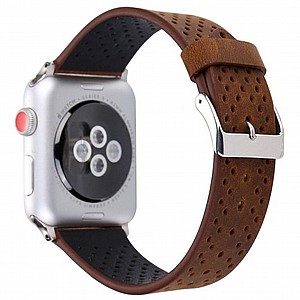 ����� ��� ����   Fashion Genuine Leather Band ���� LaTera ����� ��� ����: Apple Watch 42mm/44mm/45mm (��� Brown)