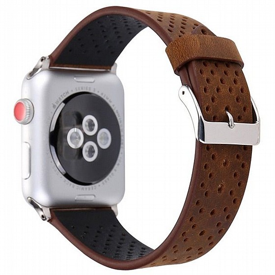 ����� ��� ����   Fashion Genuine Leather Band ���� LaTera ����� ��� ����: Apple Watch 38mm/40mm/41mm (��� Brown)