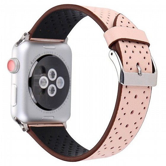 ����� ��� ����   Fashion Genuine Leather Band ���� LaTera ����� ��� ����: Apple Watch 38mm/40mm/41mm (��� Pink)