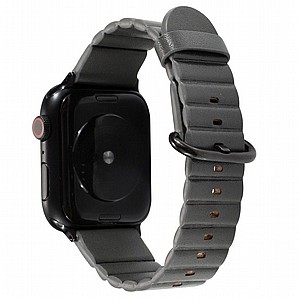 רצועת עור מדגם Loop Stripes Leather Band מבית LaTera לשעון חכם מדגם: Apple Watch 42mm/44mm/45mm (צבע Grey) רצועת עור מדגם Loop Stripes Leather Band מבית LaTera לשעון חכם מדגם: Apple Watch 42mm/44mm/45mm (צבע Grey)