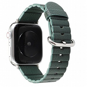 רצועת עור מדגם Loop Stripes Leather Band מבית LaTera לשעון חכם מדגם: Apple Watch 42mm/44mm/45mm (צבע Dark Green) רצועת עור מדגם Loop Stripes Leather Band מבית LaTera לשעון חכם מדגם: Apple Watch 42mm/44mm/45mm (צבע Dark Green)