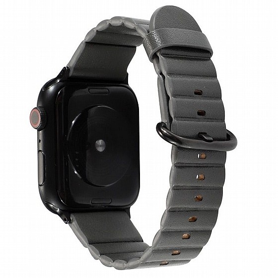 ����� ��� ����   Loop Stripes Leather Band ���� LaTera ����� ��� ����: Apple Watch 38mm/40mm/41mm (��� Grey)