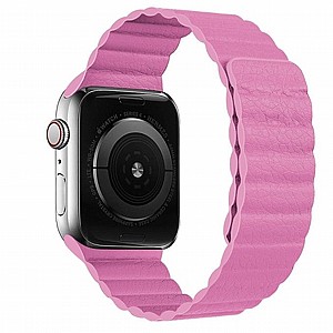 ����� ��� ����   Two Loop Magnetic Leather Band ���� LaTera ����� ��� ����: Apple Watch 42mm/44mm/45mm (��� Pink)