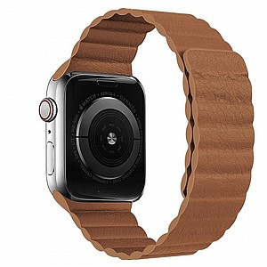 ����� ��� ����   Two Loop Magnetic Leather Band ���� LaTera ����� ��� ����: Apple Watch 38mm/40mm/41mm (��� Brown)