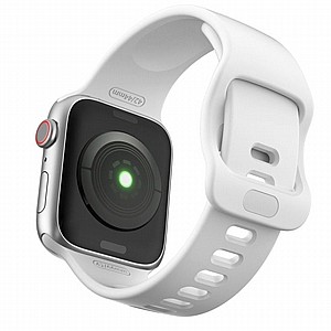 רצועת סיליקון מדגם Wrist Strap Silicone Band מבית LaTera לשעון חכם מדגם: Apple Watch 42mm/44mm/45mm (צבע White) רצועת סיליקון מדגם Wrist Strap Silicone Band מבית LaTera לשעון חכם מדגם: Apple Watch 42mm/44mm/45mm (צבע White)
