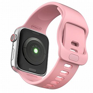 ����� ������� ����  Wrist Strap Silicone Band ���� LaTera ����� ��� ����: Apple Watch 42mm/44mm/45mm (��� Pink)