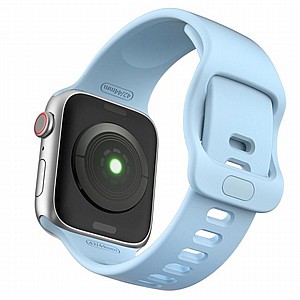 ����� ������� ����  Wrist Strap Silicone Band ���� LaTera ����� ��� ����: Apple Watch 42mm/44mm/45mm (��� Baby Blue)