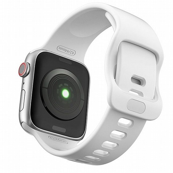 ����� ������� ����  Wrist Strap Silicone Band ���� LaTera ����� ��� ����: Apple Watch 38mm/40mm/41mm (��� White)