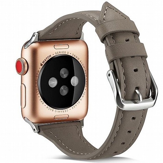 ����� ��� ����   Thin Leather Band ���� LaTera ����� ��� ����: Apple Watch 38mm/40mm/41mm (��� Grey)