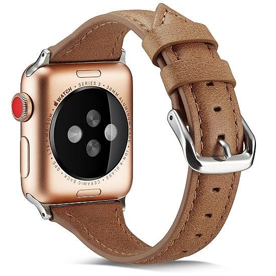 ����� ��� ����   Thin Leather Band ���� LaTera ����� ��� ����: Apple Watch 38mm/40mm/41mm (��� Brown)