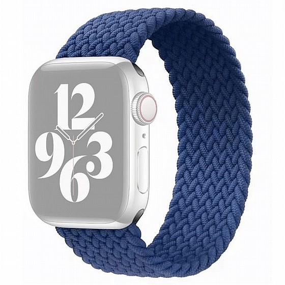 ����� �� / ������ ���� Single Turn Woven Nylon Band ���� LaTera ����� ��� ����: Apple Watch 42mm/44mm/45mm (��� Blue)