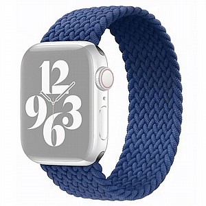 רצועת בד / ניילון מדגם Single Turn Woven Nylon Band מבית LaTera לשעון חכם מדגם: Apple Watch 42mm/44mm/45mm (צבע Blue) רצועת בד / ניילון מדגם Single Turn Woven Nylon Band מבית LaTera לשעון חכם מדגם: Apple Watch 42mm/44mm/45mm (צבע Blue)