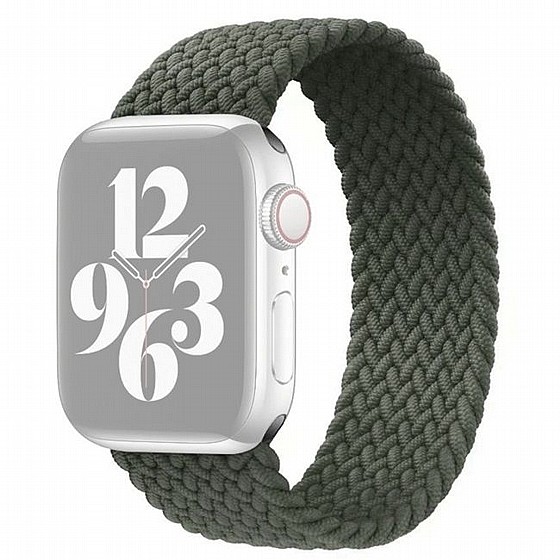 ����� �� / ������ ���� Single Turn Woven Nylon Band ���� LaTera ����� ��� ����: Apple Watch 42mm/44mm/45mm (��� Green)