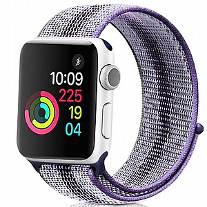 רצועת בד / ניילון מדגם Loop Nylon Band מבית LaTera לשעון חכם מדגם: Apple Watch 42mm/44mm/45mm (צבע Striped Blue) רצועת בד / ניילון מדגם Loop Nylon Band מבית LaTera לשעון חכם מדגם: Apple Watch 42mm/44mm/45mm (צבע Striped Blue)