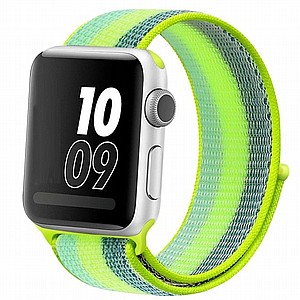 ����� �� / ������ ���� Loop Nylon Band ���� LaTera ����� ��� ����: Apple Watch 42mm/44mm/45mm (��� Pollen Yellow)