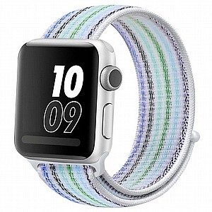����� �� / ������ ���� Loop Nylon Band ���� LaTera ����� ��� ����: Apple Watch 42mm/44mm/45mm (��� Pinstripe Blue)