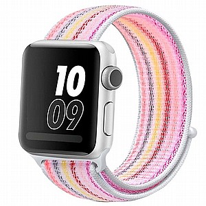 ����� �� / ������ ���� Loop Nylon Band ���� LaTera ����� ��� ����: Apple Watch 42mm/44mm/45mm (��� Pinstripe Powder)