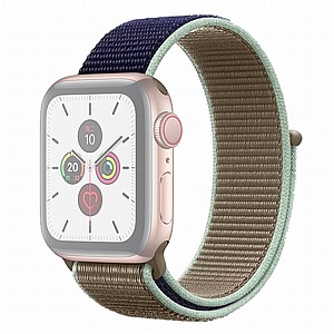����� �� / ������ ���� Color Matching Nylon Band ���� LaTera ����� ��� ����: Apple Watch 42mm/44mm/45mm (��� Blue/Green)