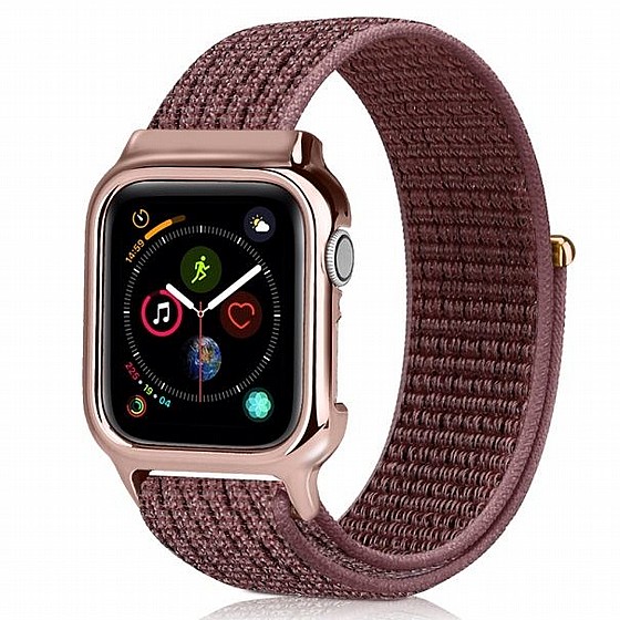����� �� / ������ ���� Simple Fashion Nylon Band ���� LaTera ����� ��� ����: Apple Watch 42mm/44mm/45mm (��� Brown)