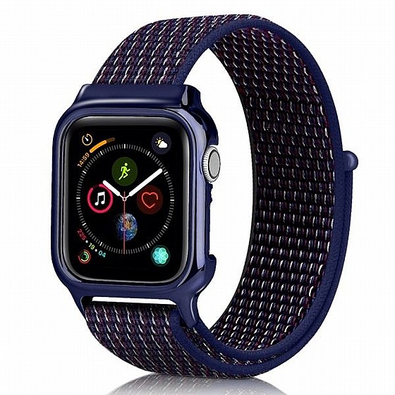 ����� �� / ������ ���� Simple Fashion Nylon Band ���� LaTera ����� ��� ����: Apple Watch 38mm/40mm/41mm (��� Indigo)