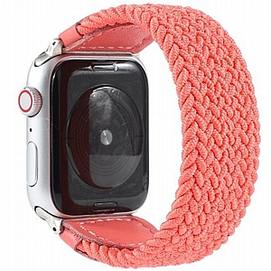 רצועת בד / ניילון מדגם Braided Nylon Band מבית LaTera לשעון חכם מדגם: Apple Watch 42mm/44mm/45mm (צבע Rose Red) רצועת בד / ניילון מדגם Braided Nylon Band מבית LaTera לשעון חכם מדגם: Apple Watch 42mm/44mm/45mm (צבע Rose Red)