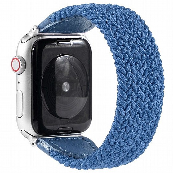 ����� �� / ������ ���� Braided Nylon Band ���� LaTera ����� ��� ����: Apple Watch 38mm/40mm/41mm (��� Blue)