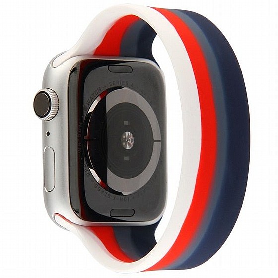 ����� ������� ����  Rainbow Solo Silicone Band ���� LaTera ����� ��� ����: Apple Watch 42mm/44mm/45mm (��� Blue/Red Rainbow)