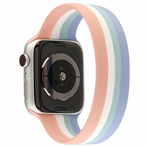 ����� ������� ����  Rainbow Solo Silicone Band ���� LaTera ����� ��� ����: Apple Watch 42mm/44mm/45mm (��� Red/White Rainbow)