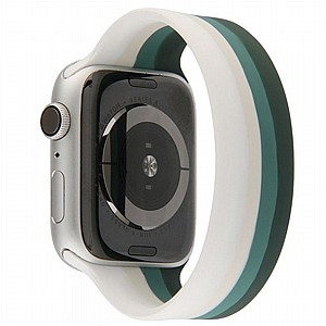 רצועת סיליקון מדגם Rainbow Solo Silicone Band מבית LaTera לשעון חכם מדגם: Apple Watch 42mm/44mm/45mm (צבע Green Rainbow) רצועת סיליקון מדגם Rainbow Solo Silicone Band מבית LaTera לשעון חכם מדגם: Apple Watch 42mm/44mm/45mm (צבע Green Rainbow)