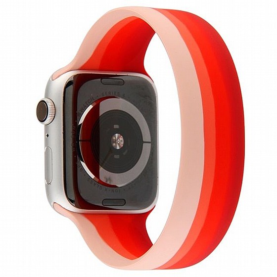����� ������� ����  Rainbow Solo Silicone Band ���� LaTera ����� ��� ����: Apple Watch 38mm/40mm/41mm (��� Red Rainbow)