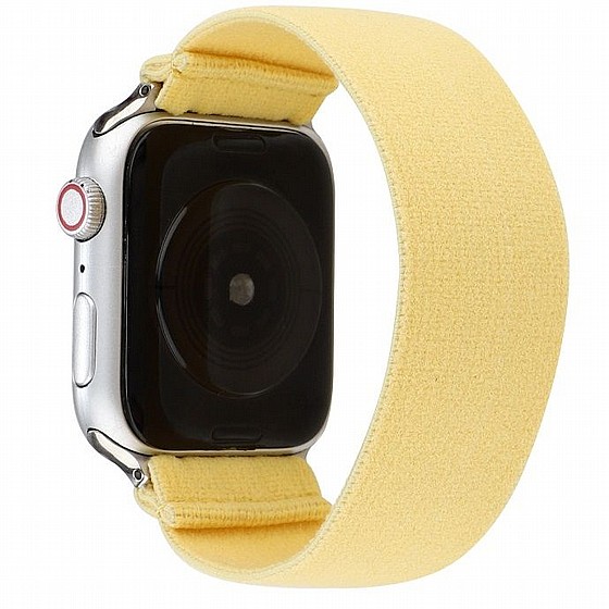 ����� ������� ����  Solid Silicone Band ���� LaTera ����� ��� ����: Apple Watch 42mm/44mm/45mm (��� Cream Yellow)