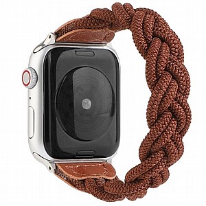 רצועת בד / ניילון מדגם Elastic Woven Nylon Band מבית LaTera לשעון חכם מדגם: Apple Watch 42mm/44mm/45mm (צבע Coffee) רצועת בד / ניילון מדגם Elastic Woven Nylon Band מבית LaTera לשעון חכם מדגם: Apple Watch 42mm/44mm/45mm (צבע Coffee)