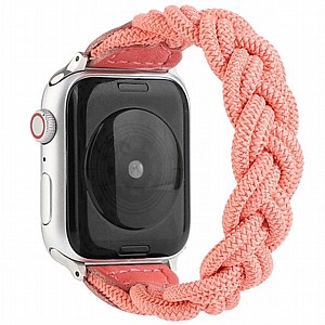 רצועת בד / ניילון מדגם Elastic Woven Nylon Band מבית LaTera לשעון חכם מדגם: Apple Watch 42mm/44mm/45mm (צבע Watermelon Red) רצועת בד / ניילון מדגם Elastic Woven Nylon Band מבית LaTera לשעון חכם מדגם: Apple Watch 42mm/44mm/45mm (צבע Watermelon Red)
