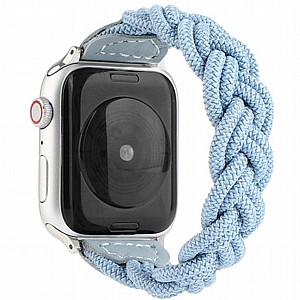 רצועת בד / ניילון מדגם Elastic Woven Nylon Band מבית LaTera לשעון חכם מדגם: Apple Watch 42mm/44mm/45mm (צבע Sky Blue) רצועת בד / ניילון מדגם Elastic Woven Nylon Band מבית LaTera לשעון חכם מדגם: Apple Watch 42mm/44mm/45mm (צבע Sky Blue)