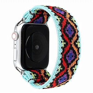 רצועת בד / ניילון מדגם Replacement Strap Nylon Band מבית LaTera לשעון חכם מדגם: Apple Watch 42mm/44mm/45mm (צבע Type 09) רצועת בד / ניילון מדגם Replacement Strap Nylon Band מבית LaTera לשעון חכם מדגם: Apple Watch 42mm/44mm/45mm (צבע Type 09)