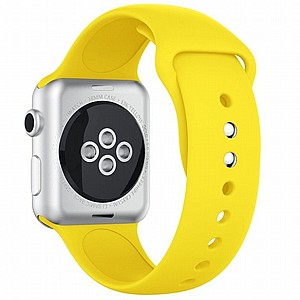 רצועת סיליקון מדגם Silicone Band מבית LaTera לשעון חכם מדגם: Apple Watch 42mm/44mm/45mm (צבע Yellow) רצועת סיליקון מדגם Silicone Band מבית LaTera לשעון חכם מדגם: Apple Watch 42mm/44mm/45mm (צבע Yellow)