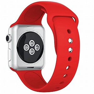 רצועת סיליקון מדגם Silicone Band מבית LaTera לשעון חכם מדגם: Apple Watch 42mm/44mm/45mm (צבע Red) רצועת סיליקון מדגם Silicone Band מבית LaTera לשעון חכם מדגם: Apple Watch 42mm/44mm/45mm (צבע Red)