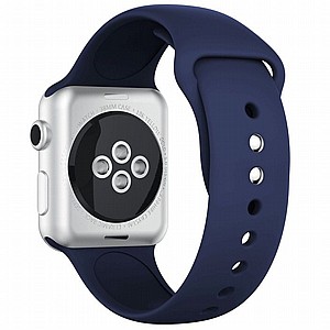 רצועת סיליקון מדגם Silicone Band מבית LaTera לשעון חכם מדגם: Apple Watch 38mm/40mm/41mm (צבע Dark Blue) רצועת סיליקון מדגם Silicone Band מבית LaTera לשעון חכם מדגם: Apple Watch 38mm/40mm/41mm (צבע Dark Blue)