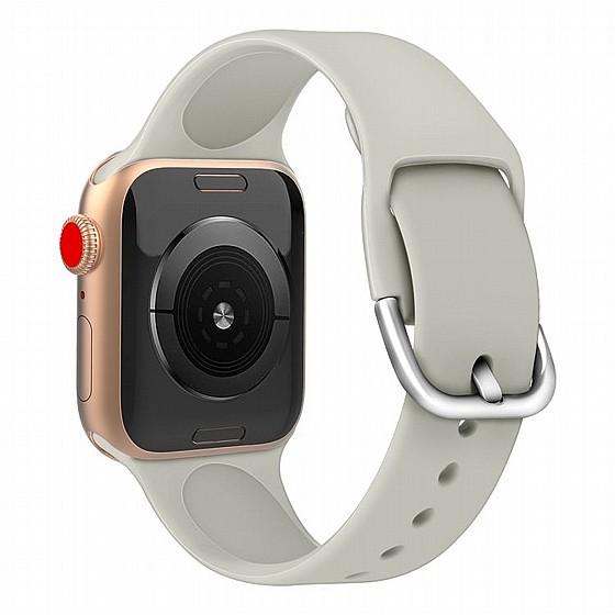 ����� ������� ����  Solid Color Silicone Band ���� LaTera ����� ��� ����: Apple Watch 42mm/44mm/45mm (��� Grey)