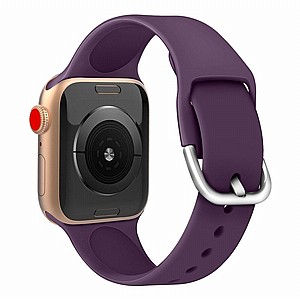 ����� ������� ����  Solid Color Silicone Band ���� LaTera ����� ��� ����: Apple Watch 38mm/40mm/41mm (��� Dark Purple)