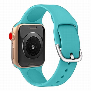 רצועת סיליקון מדגם Solid Color Silicone Band מבית LaTera לשעון חכם מדגם: Apple Watch 38mm/40mm/41mm (צבע Mint Green) רצועת סיליקון מדגם Solid Color Silicone Band מבית LaTera לשעון חכם מדגם: Apple Watch 38mm/40mm/41mm (צבע Mint Green)