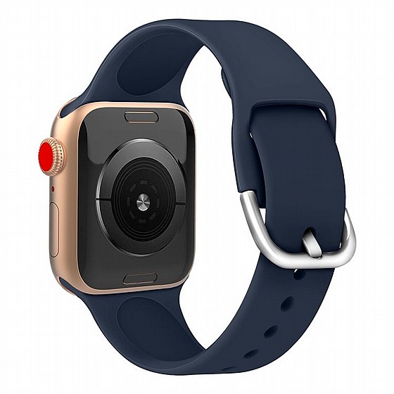 ����� ������� ����  Solid Color Silicone Band ���� LaTera ����� ��� ����: Apple Watch 38mm/40mm/41mm (��� Blue)