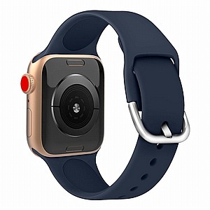 רצועת סיליקון מדגם Solid Color Silicone Band מבית LaTera לשעון חכם מדגם: Apple Watch 38mm/40mm/41mm (צבע Blue) רצועת סיליקון מדגם Solid Color Silicone Band מבית LaTera לשעון חכם מדגם: Apple Watch 38mm/40mm/41mm (צבע Blue)