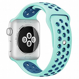 רצועת סיליקון מדגם Sport Silicone Band מבית LaTera לשעון חכם מדגם: Apple Watch 38mm/40mm/41mm (צבע Green/Blue) רצועת סיליקון מדגם Sport Silicone Band מבית LaTera לשעון חכם מדגם: Apple Watch 38mm/40mm/41mm (צבע Green/Blue)