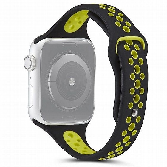 ����� ������� ����  Little Waist Sport Silicone Band ���� LaTera ����� ��� ����: Apple Watch 42mm/44mm/45mm (��� Black/Green)