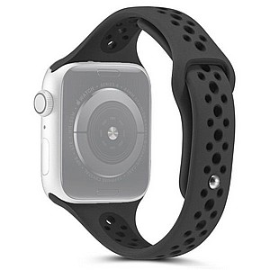 רצועת סיליקון מדגם Little Waist Sport Silicone Band מבית LaTera לשעון חכם מדגם: Apple Watch 42mm/44mm/45mm (צבע Black) רצועת סיליקון מדגם Little Waist Sport Silicone Band מבית LaTera לשעון חכם מדגם: Apple Watch 42mm/44mm/45mm (צבע Black)