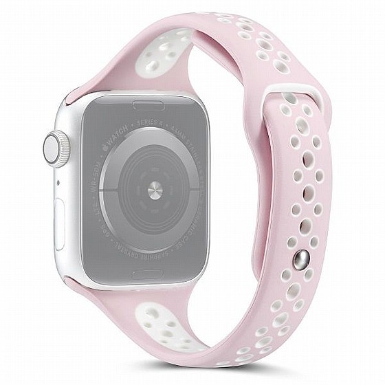 ����� ������� ����  Little Waist Sport Silicone Band ���� LaTera ����� ��� ����: Apple Watch 38mm/40mm/41mm (��� Pink/White)