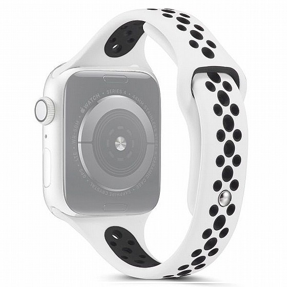 ����� ������� ����  Little Waist Sport Silicone Band ���� LaTera ����� ��� ����: Apple Watch 38mm/40mm/41mm (��� White/Black)