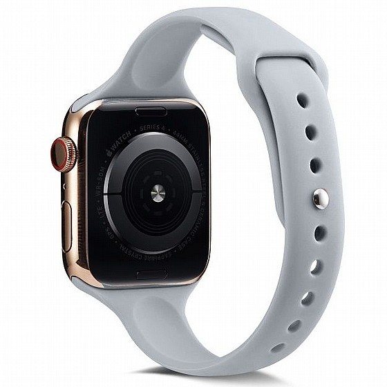 ����� ������� ����  Thin Silicone Band ���� LaTera ����� ��� ����: Apple Watch 42mm/44mm/45mm (��� Light Grey)